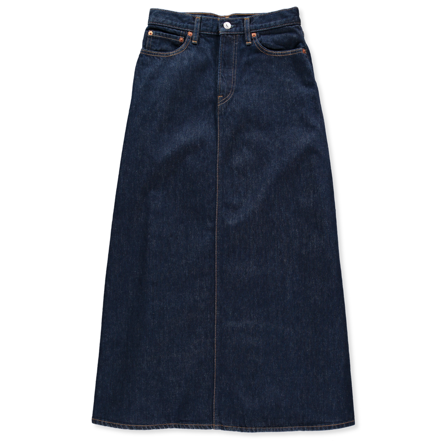 jeans long skirt