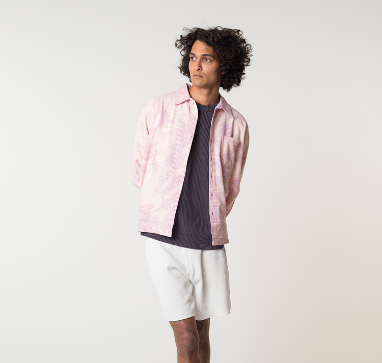 ERL                                                Check Flannel Shirt - Pink