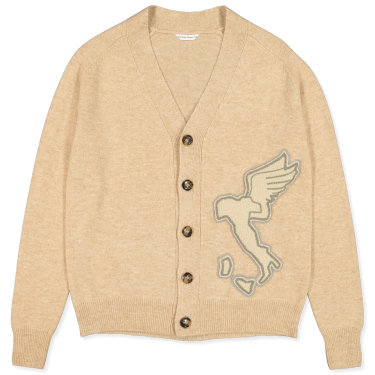 Nitty Gritty® Worldwide Lambswool Varsity Cardigan - Light Beige
