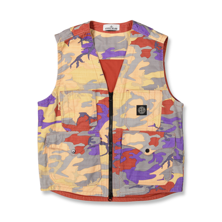 Camo Ripstop Nylon Vest 7715 G11E7 V0032
