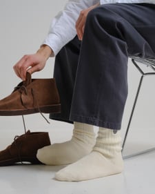 Nitty Gritty® Worldwide 3-Pack Sport Crew Socks - White