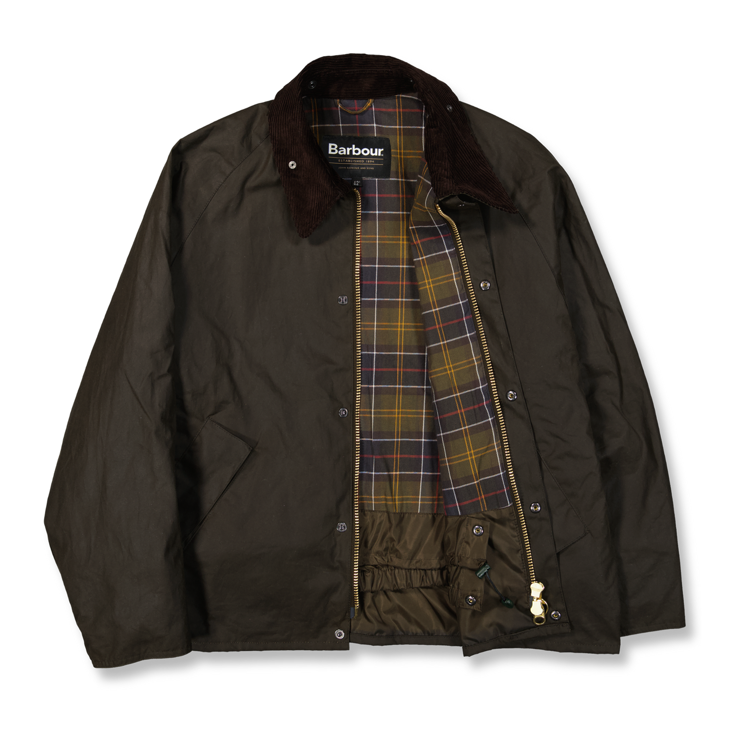 24AW Barbour for MARKAWARE 別注 TRANSPORT BarbourTransportWaxJacketOlive