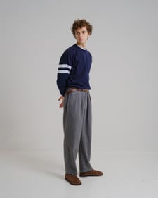 Nitty Gritty® Worldwide Pleated Wool Pant - Grey