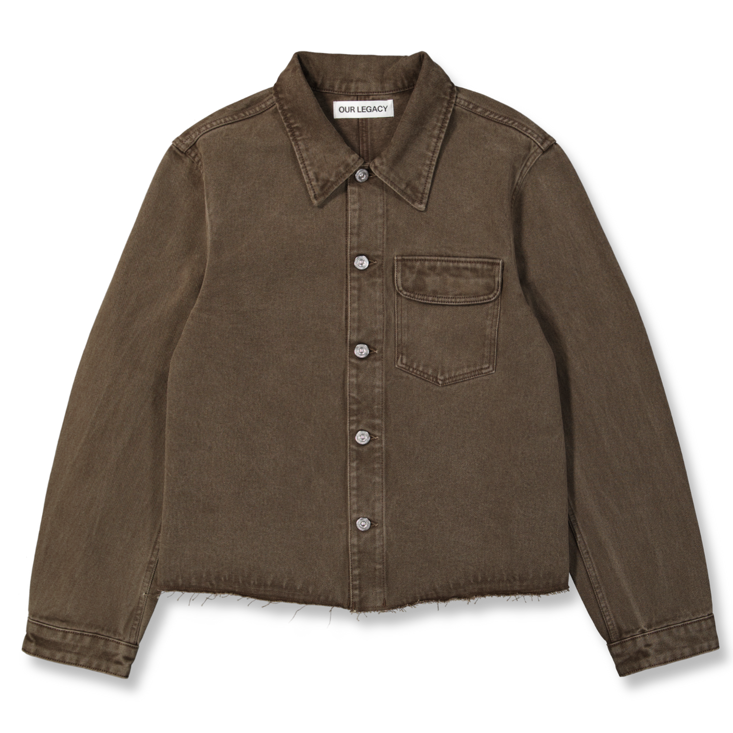 【ゆ】Our legacy cut rebirth jacket 24AW Our Legacy Cut Rebirth Jacket Olive Pigment Coated Weave