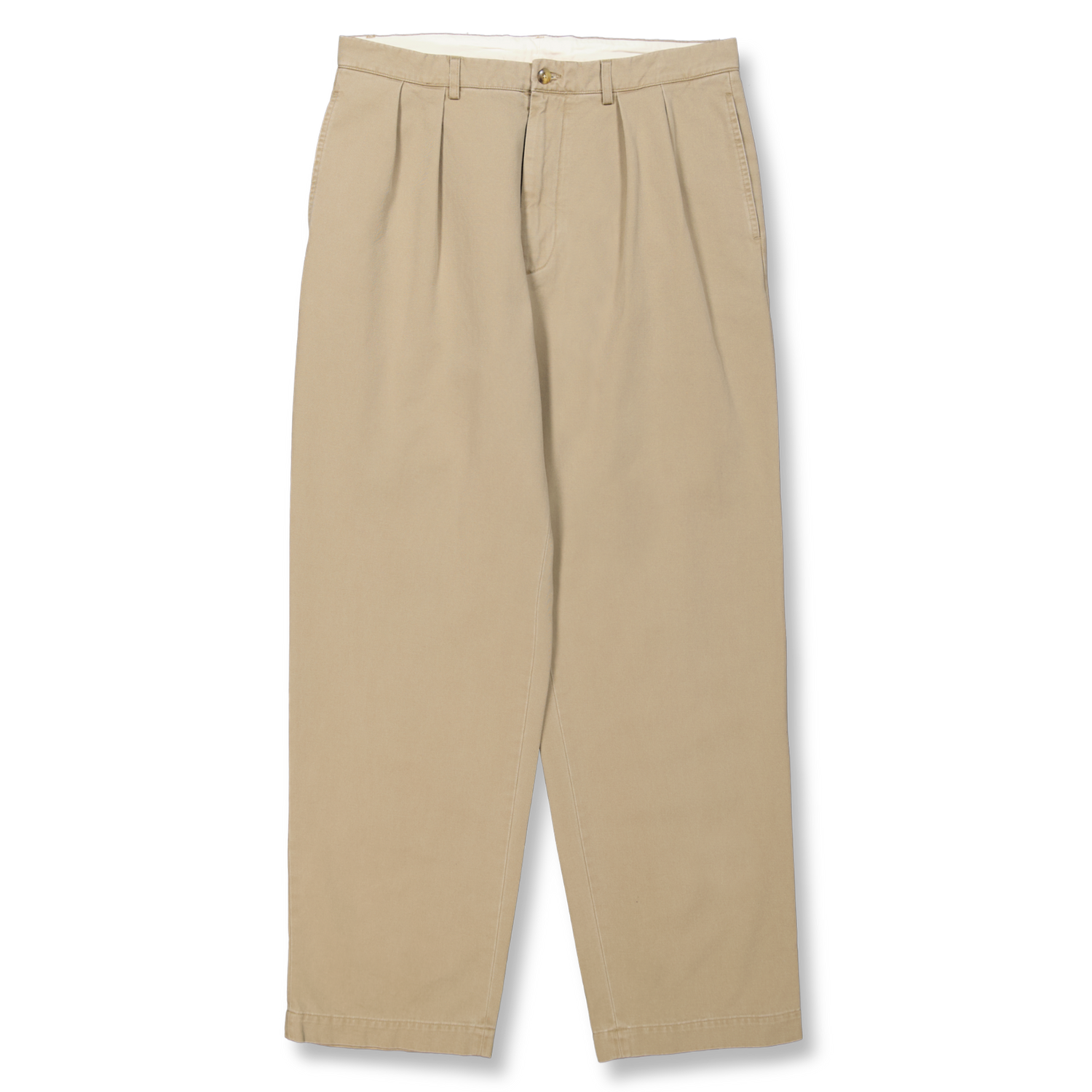 Stone Washed Pleated Pant