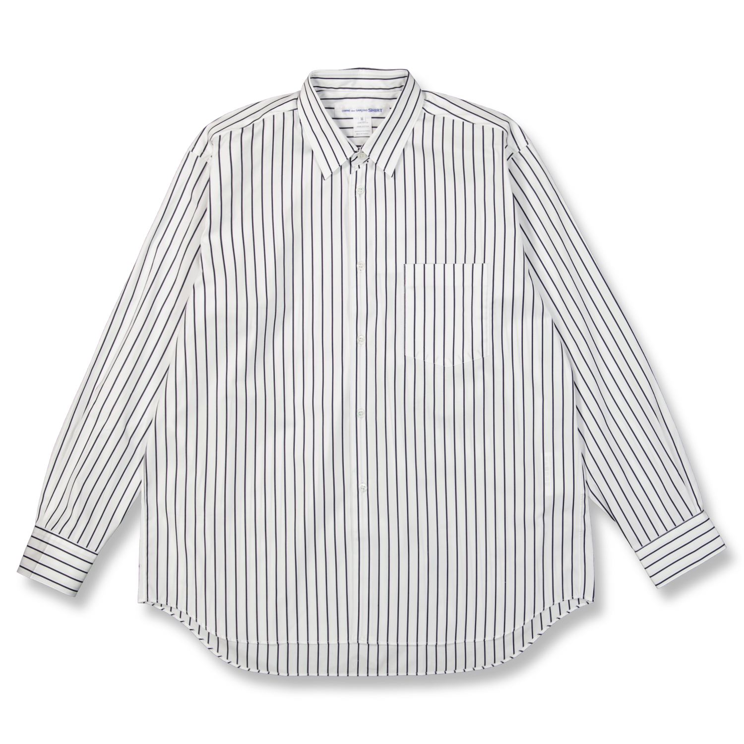 トップス COMME des GARCONS SHIRT forever WIDE FIT Comme des Garçons SHIRT Forever Wide Fit Striped Cotton Shirt