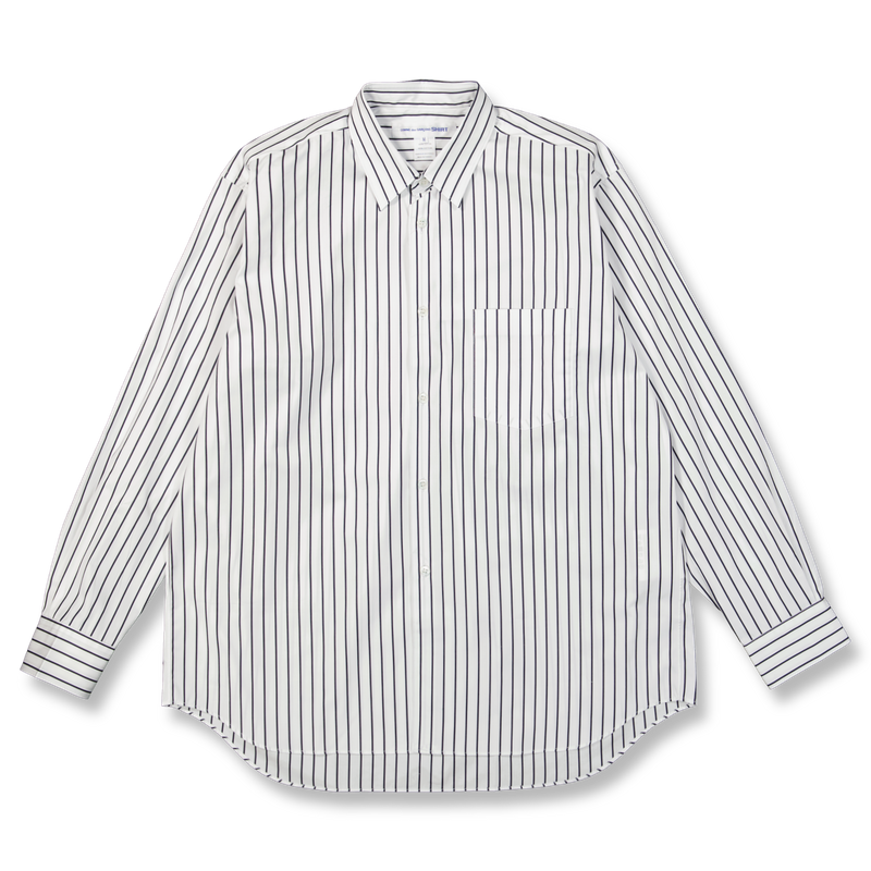 トップス COMME des GARCONS SHIRT forever WIDE FIT Comme des Garçons SHIRT Forever Wide Fit Striped Cotton Shirt