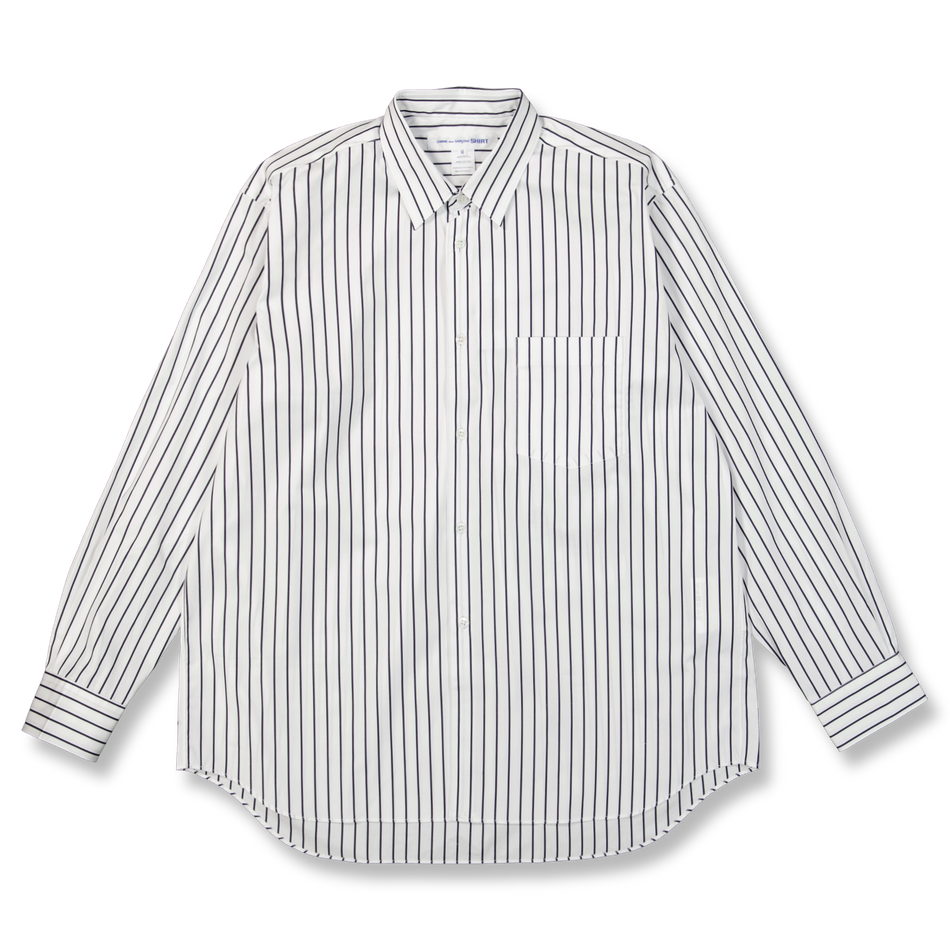 トップス COMME des GARCONS SHIRT FOREVER WIDE Comme des Garçons SHIRT Forever Wide Fit Striped Cotton Shirt
