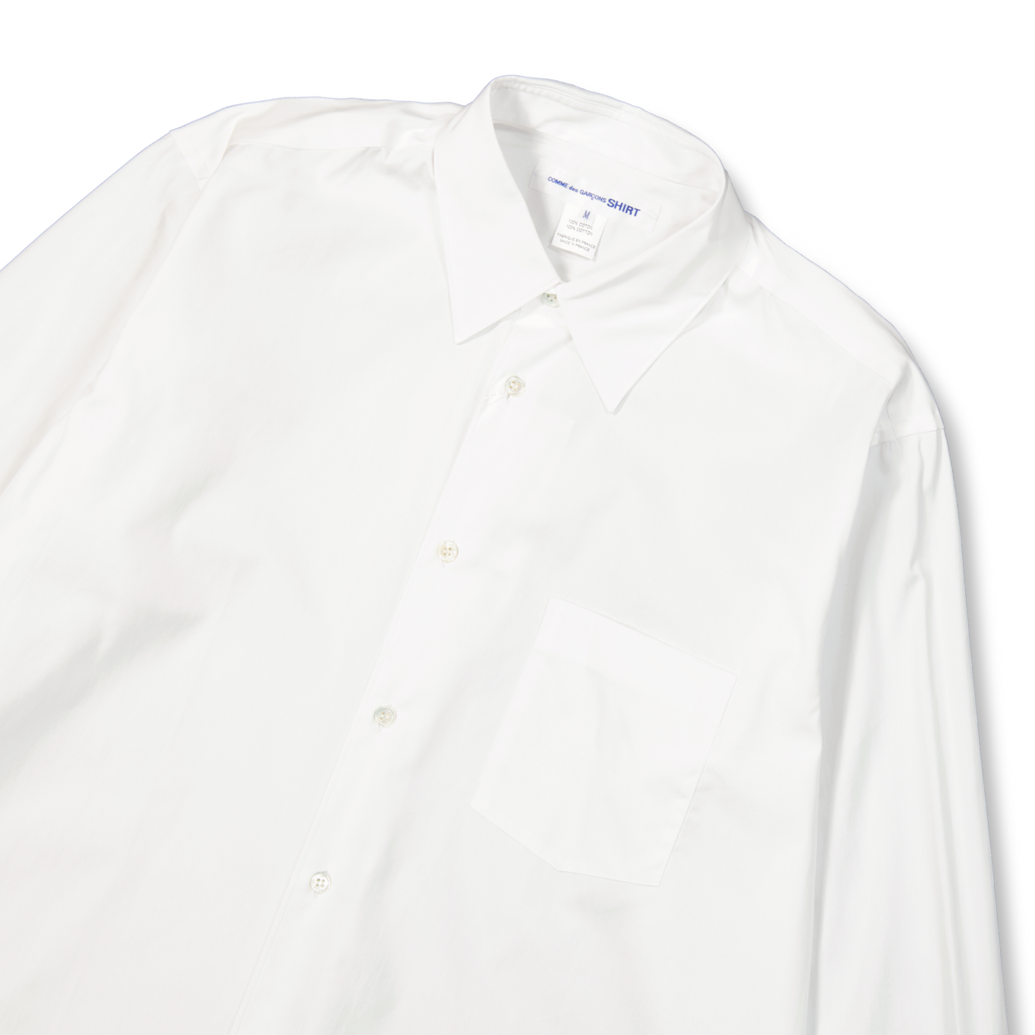 Comme des Garçons SHIRT Forever Wide Fit Cotton Shirt White