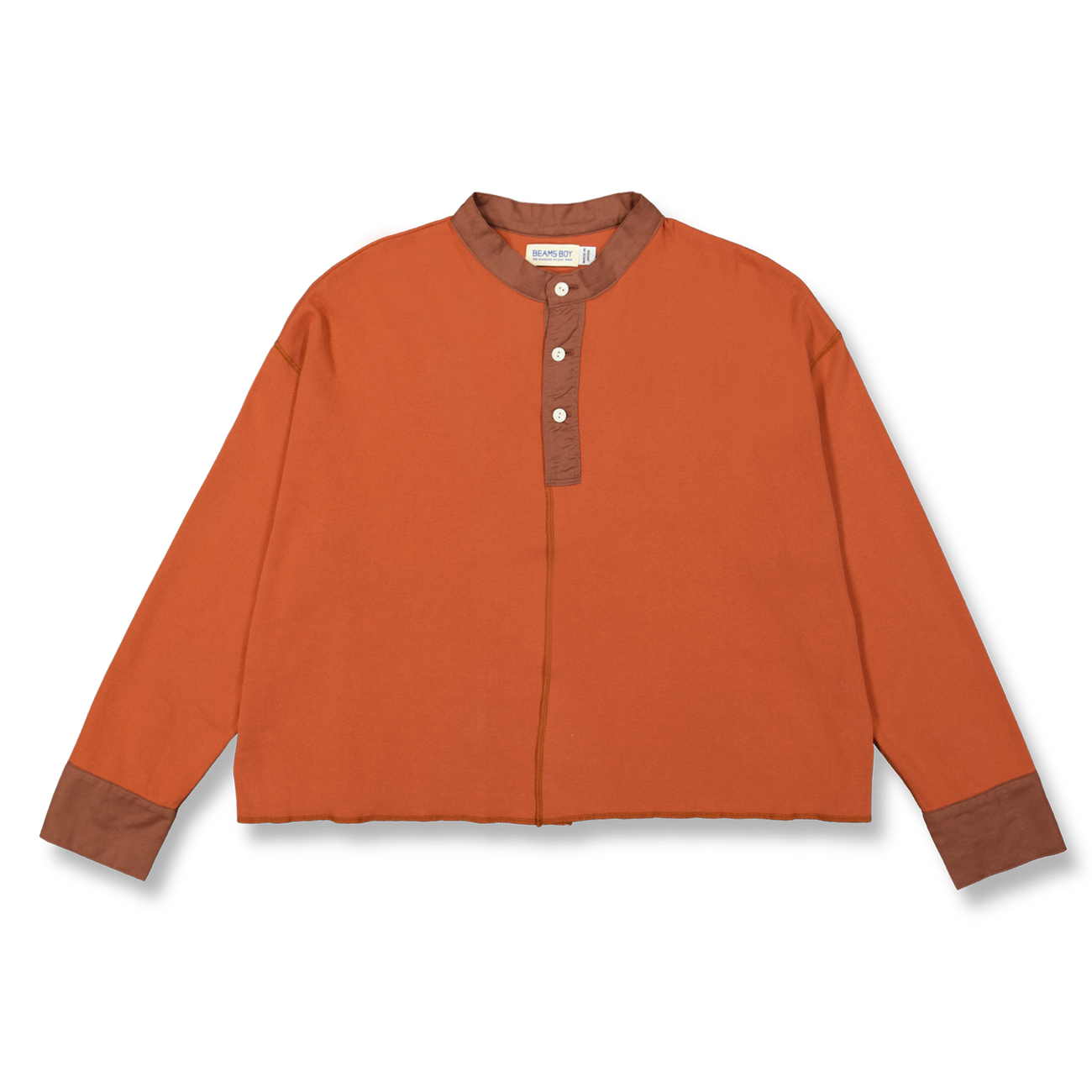 【SCENERITY】Marron henley neck short sleeve cardigan BrownCardigan2_1800x1800.jpg?v