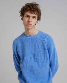 Adsum Pocket Crewneck - Porcelain