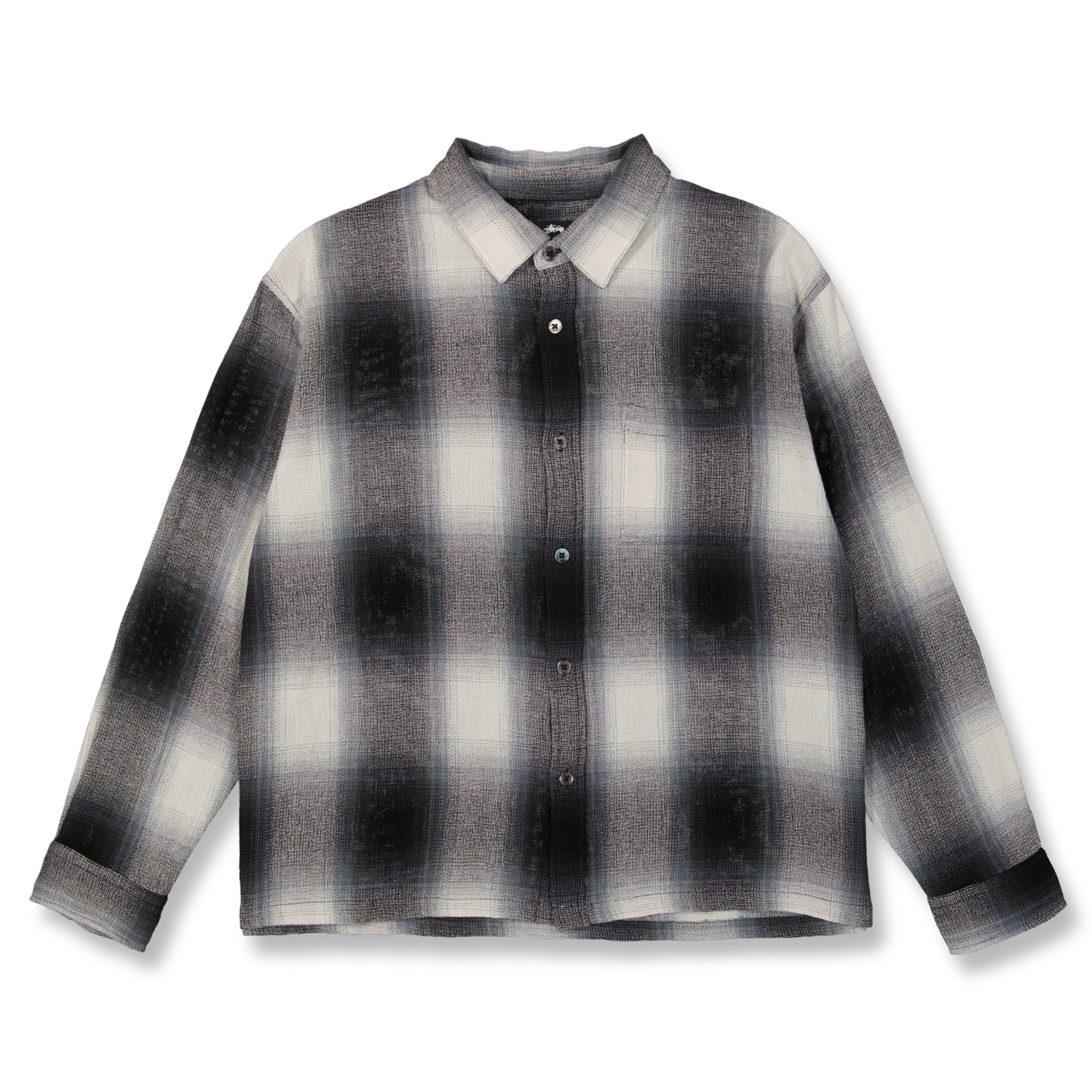 stussy LOOSE WEAVE PLAID SHIRT 25ss シャツ Loose Weave Plaid Shirt – Grey | Tops | Stüssy