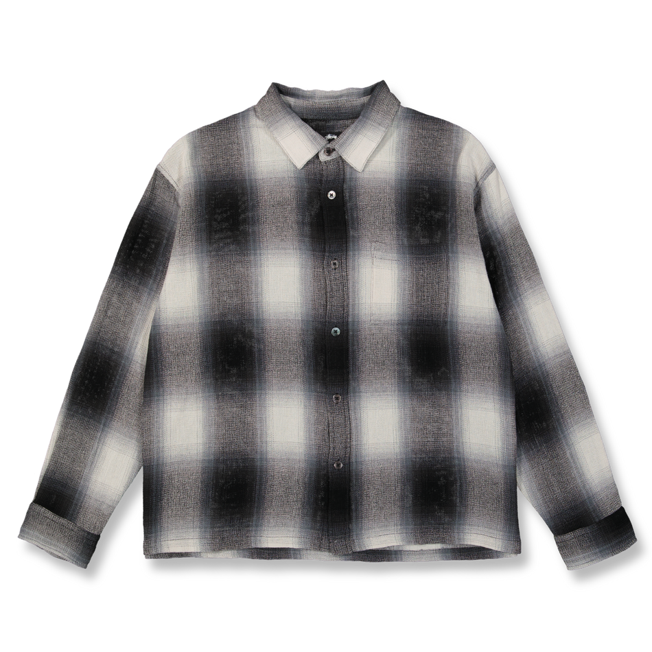 Loose Weave Plaid Shirt