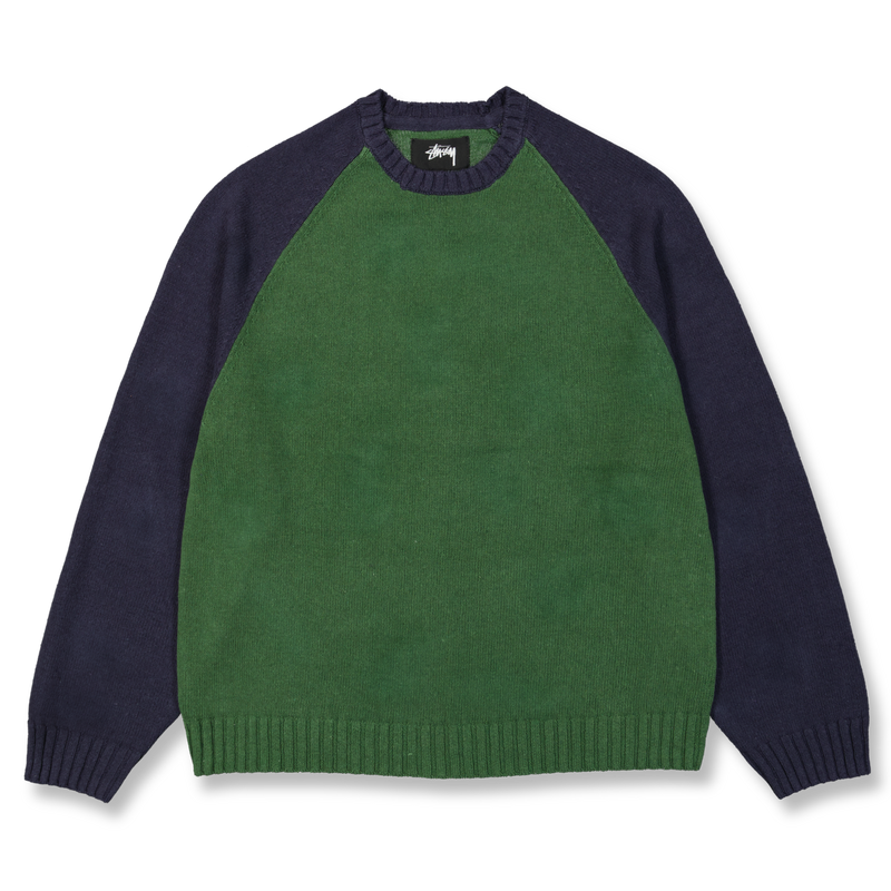 Colorblocked Raglan Crew