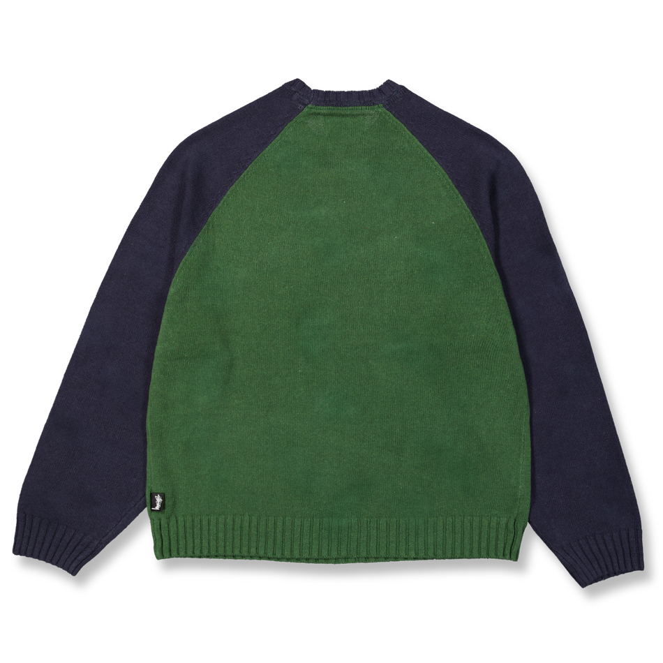 トップス STUSSY Colorblocked Raglan Knit Crew S Stussy Colorblocked Raglan Knit Crew - メルカリ