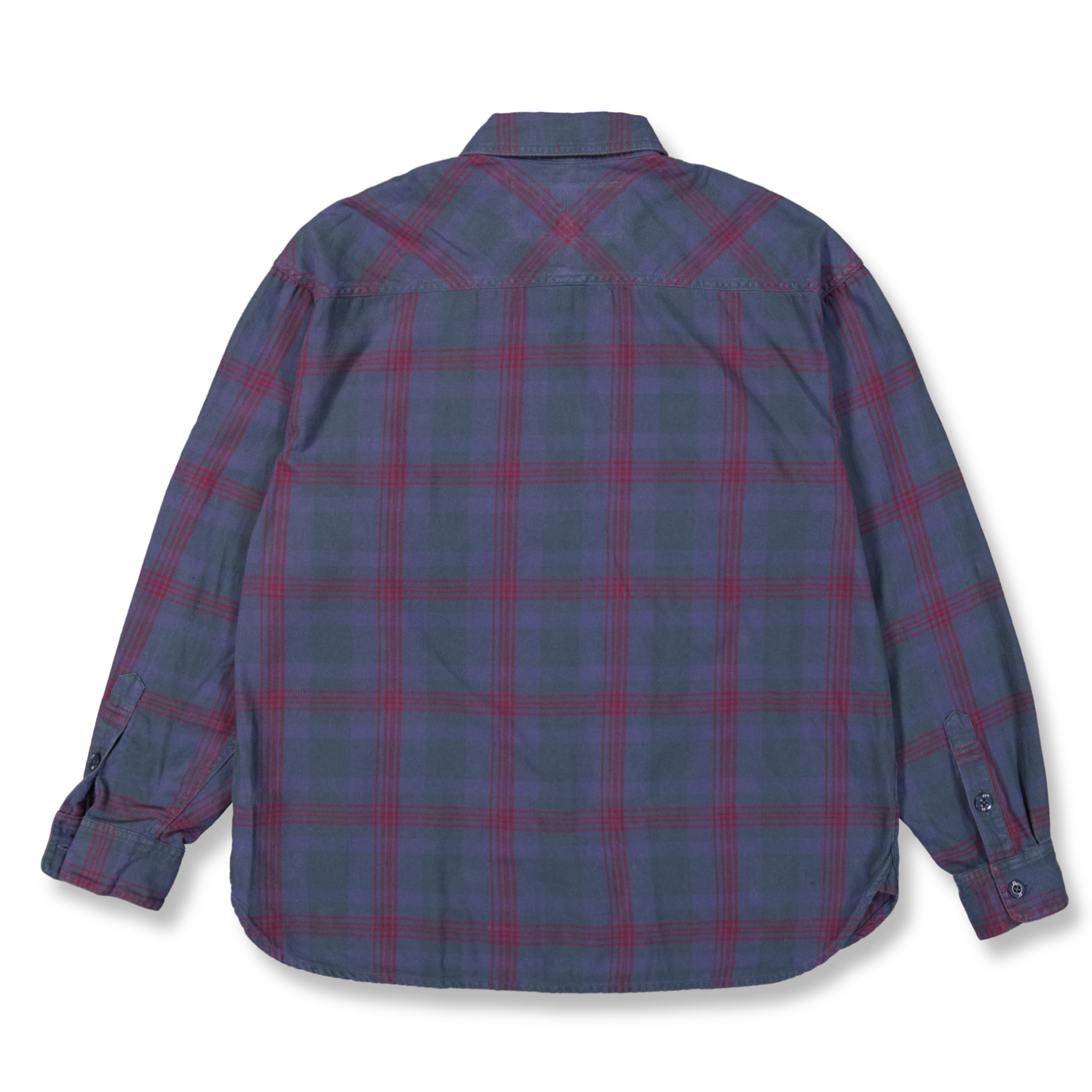 トップス NEIGHBORHOOD SAVAGE TARTAN CHECK SHIRT NEIGHBORHOOD Savage Tartan Check Shirt LS Grey/Saxe | HAVEN