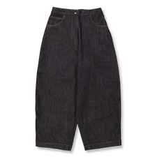 Cordera Denim Curved Pants - Black