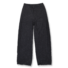 Harris Wharf London Barrel Leg Trousers Creased Wool - Anthracite