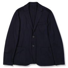 Harris Wharf London Blazer Superfine Merino - Navy Blue