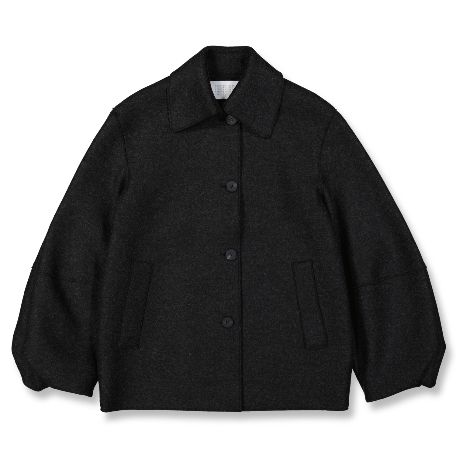 Ameri　PUFF SLEEVE WOOL JACKET Puff Sleeves Jacket Pressed Wool