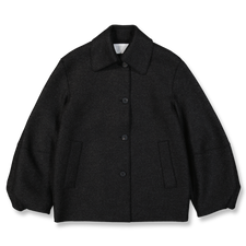 Harris Wharf London Puff Sleeves Jacket Pressed Wool - Anthracite