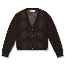 Our Legacy Ivy Cardigan - Pub Argyle Fine Wool