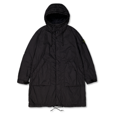Stone Island Crinkle Reps Nylon Parka - Black