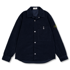 Stone Island Cotton Moleskin Shirt Jacket - 1200019 - Navy Blue