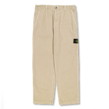 Stone Island Old Effect Cotton Trousers - Desert