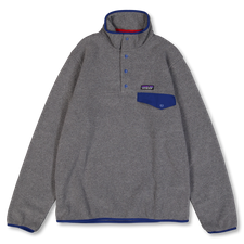 Patagonia LW Synch Snap-T P/O - Nickel w/Clement Blue