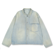 A.PRESSE Vintage US Navy Denim Jacket - Bleach