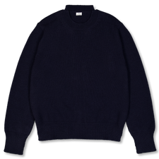 Salon C. Lundman Chunky Crewneck - Navy