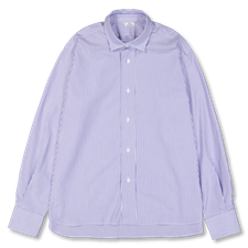 Salon C. Lundman Double Collar Shirt - Light Blue