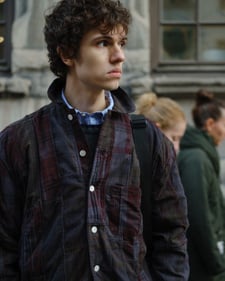 Nitty Gritty® Worldwide Overdyed Patchwork Shirt - Charcoal