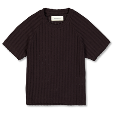 mfpen Raglan Tee - Dark Brown Ajour Stripe