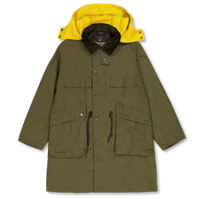 Barbour Kaptain Sunshine Bedale Casual Field Coat - Khaki Brown