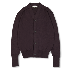 Studio Nicholson Conan Cardigan Extrafine Merino - Walnut