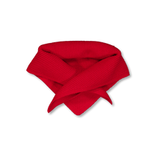 Studio Nicholson Pythagoras Triangle Scarf Merino Wool Rib - Crimson