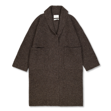 Lauren Manoogian Double Face Long Coat - Blackened