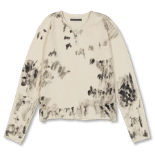 Stockholm (Surfboard) Club Bon Ribbed Longsleeve Tee - Dirty White