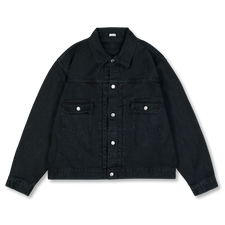 A.PRESSE 2nd Type Black Denim Jacket - Black