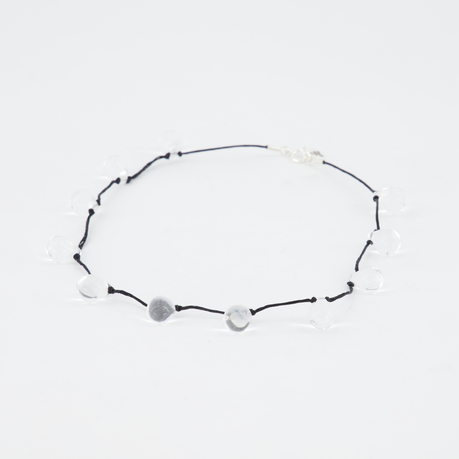 アクセサリー Sisi Joia / Noue Necklace Clear / Black Sisi Joia NOUE Necklace Clear / Black Cord | Nitty Gritty