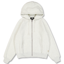 Stüssy Raglan Zip Hood - Ash Heather