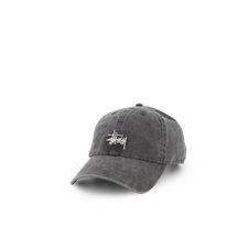 Stüssy Basic Washed Low Pro Cap - Charcoal