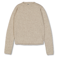 Auralee Cashmere Melange Knit P/O - Top Gray Beige