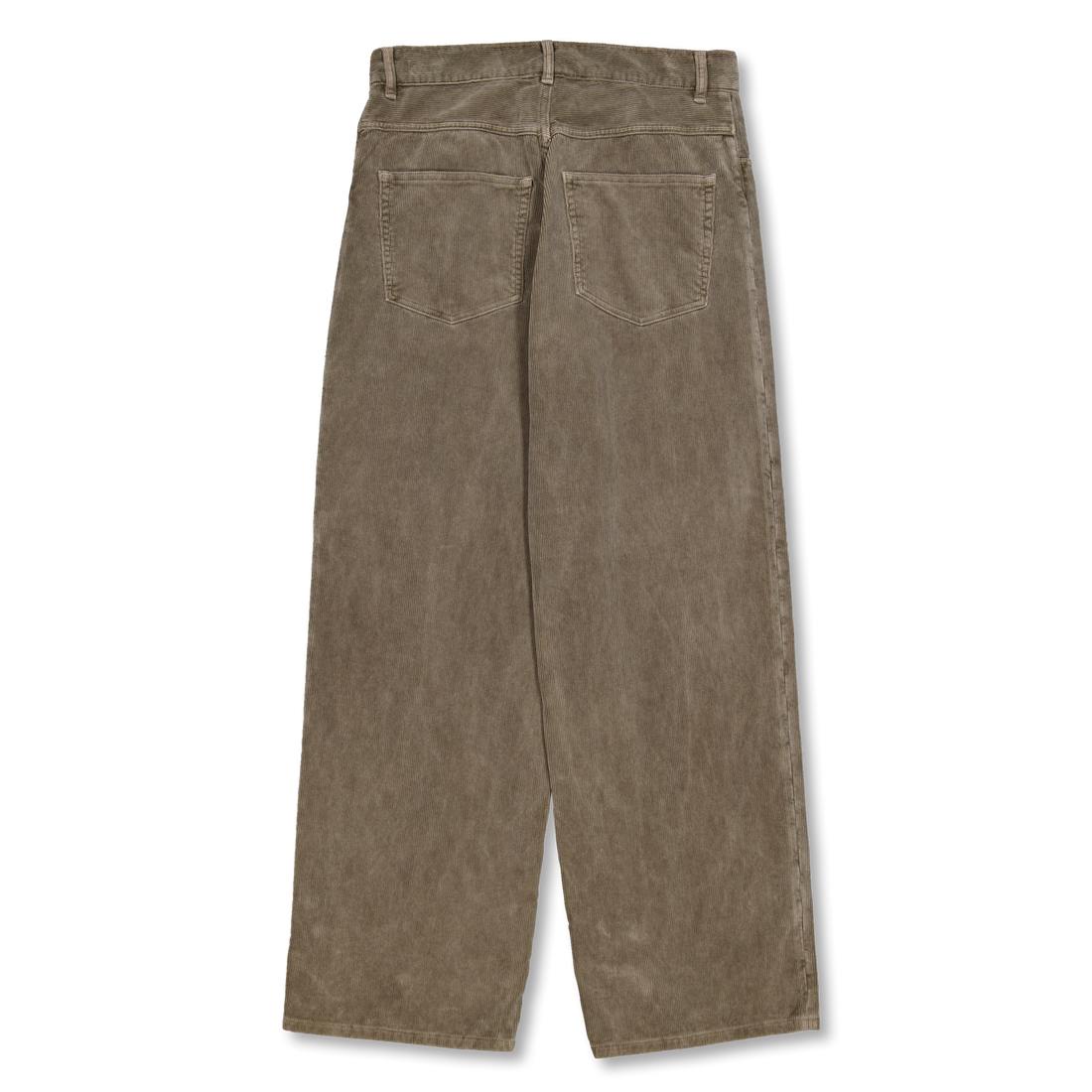 パンツ PIGMENT DYE FINX CORDUROY WIDE 5P PANTS Auralee Pigment Dye Finx Corduroy Wide 5P Pants in Olive Brown