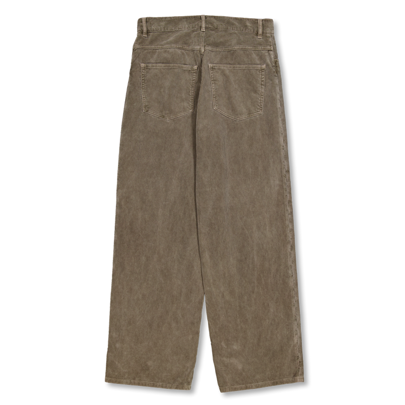 パンツ Pigment Dyed Finx Corduroy Wide 5P Pants Auralee Pigment Dyed Finx Corduroy Wide 5P Pants Olive Brown