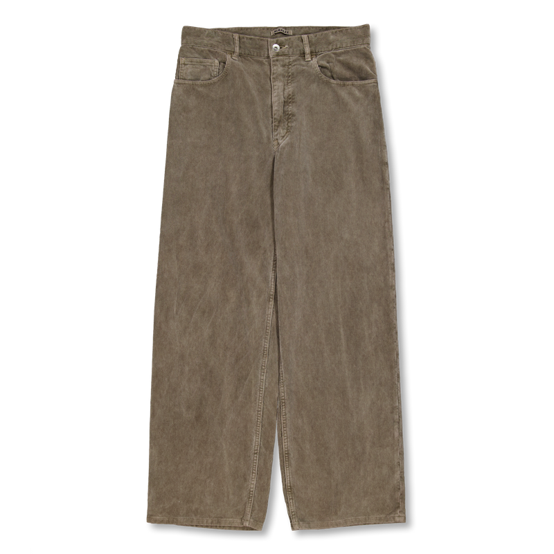 パンツ PIGMENT DYE FINX CORDUROY WIDE 5P PANTS Auralee Pigment Dye Finx Corduroy Wide 5P Pants in Olive