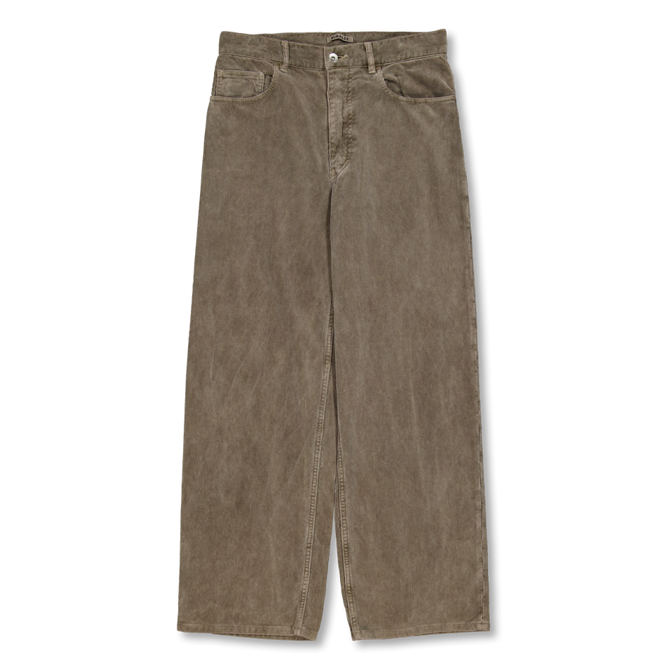 パンツ PIGMENT DYED FINX CORDUROY WIDE 5P PANTS Auralee Pigment Dye Finx Corduroy Wide 5P Pants White Khaki