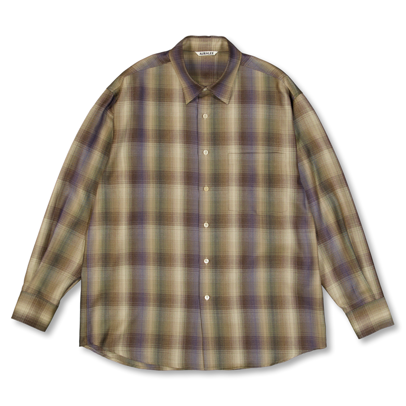 Super Light Wool Check Shirt